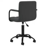 vidaXL Chaises pivotantes à manger lot de 6 noir velours