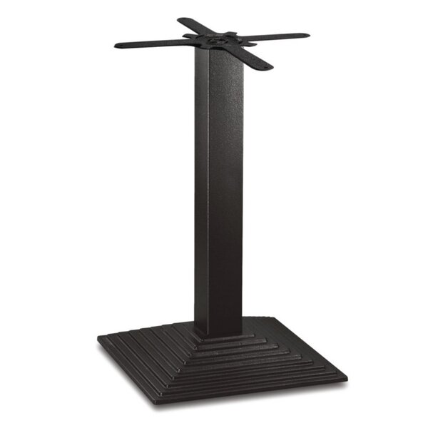 Pied de table carré "effet escalier" en fonte - bolero -  - fonte 425x425x720mm