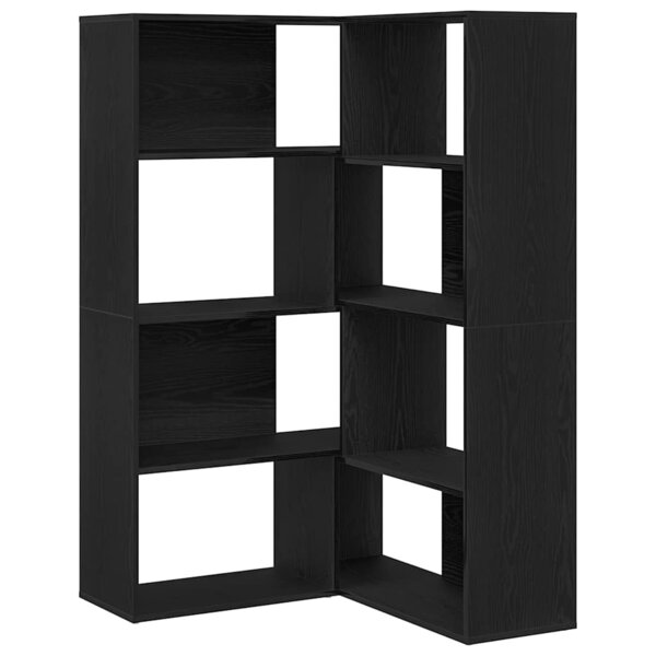 vidaXL Bibliothèque Chêne noir 140 x 30 x 140 cm Bois d'ingénierie