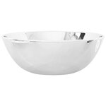 vidaXL Lavabo 28 x 10 cm Céramique Argenté