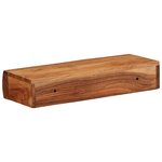 vidaXL Étagères murales 2 Pièces 40x17x8 cm bois massif d'acacia