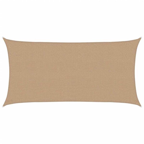 vidaXL Voile d'ombrage 160 g/m² Taupe 2 5x4 5 m PEHD