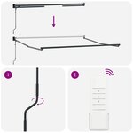 vidaXL Auvent rétractable automatique orange et marron 3 5x2 5 m