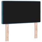 vidaXL Tête de lit LED avec tête de lit Bleu foncé 80 cm Polyester