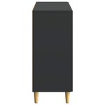 vidaXL Buffet Noir 89 x 34 5 x 80 cm Bois d'ingénierie