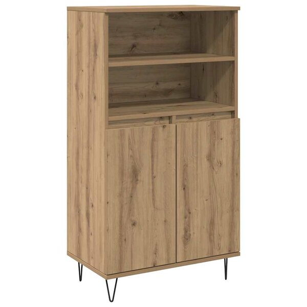 vidaXL Haut Armoire Marron 60 x 36 x 110 cm Bois d'ingénierie