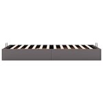 vidaXL Cadre de lit ottoman sans matelas gris 100x200 cm similicuir
