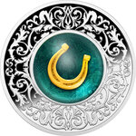 Pièce de monnaie en Argent 500 Francs g 17.50 Millésime 2023 Lucky Charms HORSESHOE