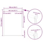 vidaXL Store enrouleur occultant café 100x175cm largeur du tissu