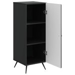 vidaXL Buffet Noir 33 x 34 5 x 90 cm Bois d'ingénierie