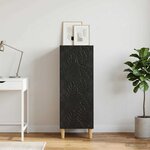 vidaXL Buffet Noir 33 x 34 5 x 90 cm Bois d'ingénierie