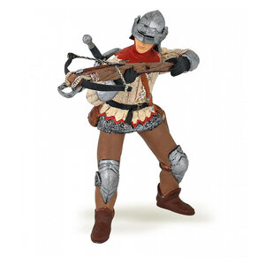 Arbalétrier Rouge - Soldat Médiéval avec Arbalète