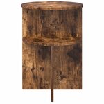 vidaXL Table d'appoint Chêne fumé Ø 39 5 x 55 cm Bois d'ingénierie