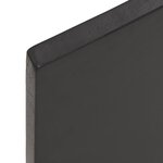 vidaXL Dessus de table bois chêne massif traité bordure assortie