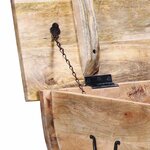vidaXL Table basse Bois de manguier massif 88x50x40 cm