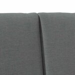 vidaXL Tête de lit capitonnée Gris foncé 150 cm Pin massif