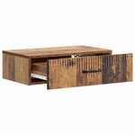 vidaXL Table d'appoint murale 59 x 34 5 x 17 cm Bois d'ingénierie