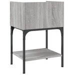 vidaXL Table de chevet sonoma gris 40 5x31x60 cm bois d'ingénierie