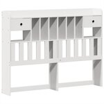 vidaXL Cadre de lit sans matelas blanc 160x200 cm bois de pin massif