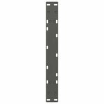 vidaXL Pieds de table basse en forme de A 2 pièces Anthracite 70 x (30-31) cm Acier