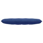 vidaXL Coussin de Dos Bleu police 140 x 50 cm Tissu en velours côtelé