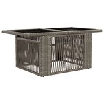 vidaXL Table de jardin relevable Gris 100 x 55 x 37 cm