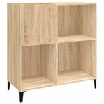 vidaXL Armoire à disques chêne sonoma 84 5x38x89 cm bois d'ingénierie