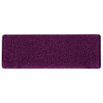 vidaXL Tapis d'escalier 15 pièces 65 x 21 x 4 cm Rose Bord rectangulaire