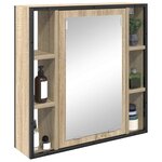 vidaXL Armoire Miroir Chêne Sonoma 60 x 16 x 60 cm Bois d'ingénierie