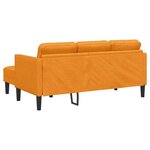 vidaXL Ensemble de Canapés Jaune foncé 173 x 131 x 67 cm tissu