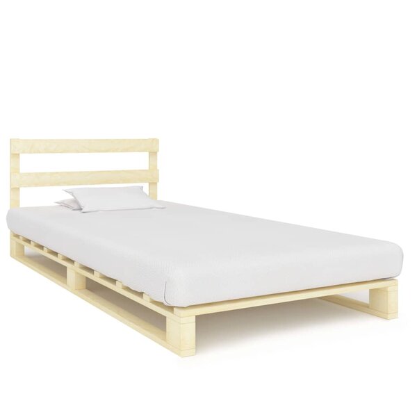 vidaXL Cadre de lit de palette Bois de pin massif 100 x 200 cm