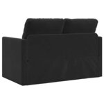 vidaXL Canapé-lit 2 en 1 noir 122x204x55 cm velours