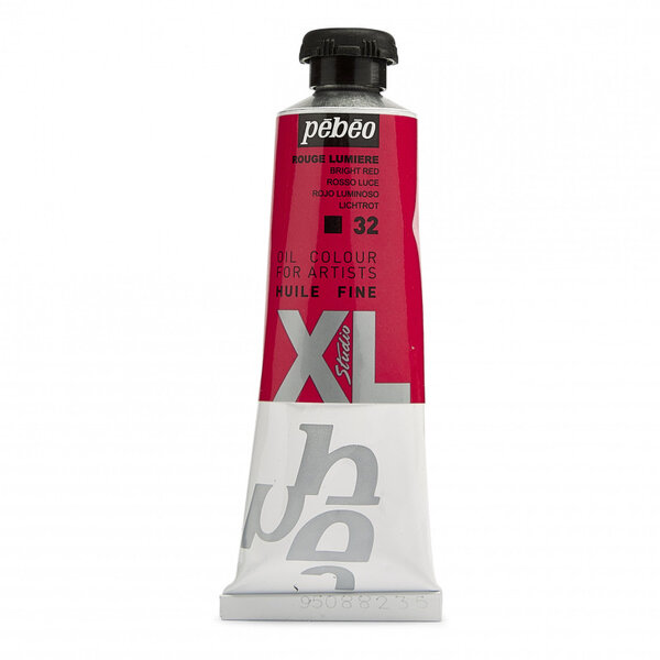 Tube de peinture à l'huile - Fine - Rouge lumière - 32 - 37ml - Pébéo Studio XL