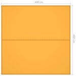 Vidaxl bâche d'extérieur 4x4 m jaune