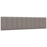 vidaXL Coussin de tête de lit taupe 200 cm tissu