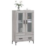 vidaXL Buffet haut sonoma gris 69 5x31x115 cm bois d'ingénierie