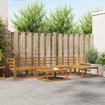vidaXL Ensemble de canapés d'extérieur 6 Pièces Naturel