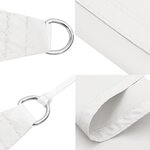 vidaXL Voile de parasol tissu oxford triangulaire 5x6x6 m blanc