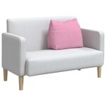 vidaXL Coussin de Dos Rose 60 x 20 x 50 cm tissu