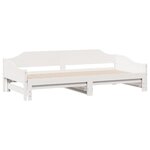 vidaXL Lit de jour et lit gigogne sans matelas 90x200 cm bois massif