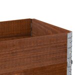 vidaXL Jardinière marron 100x50 cm bois massif de pin