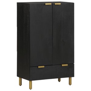 vidaXL Buffet noir 60x33x100 cm bois d'ingénierie