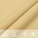vidaXL Voile d'ombrage sable 4x5x6 4 m 100 polyester oxford