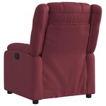 vidaXL Fauteuil inclinable Rouge bordeaux Tissu
