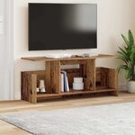 vidaXL Meuble TV Bois ancien 102 x 35 x 45 cm Bois d'ingénierie