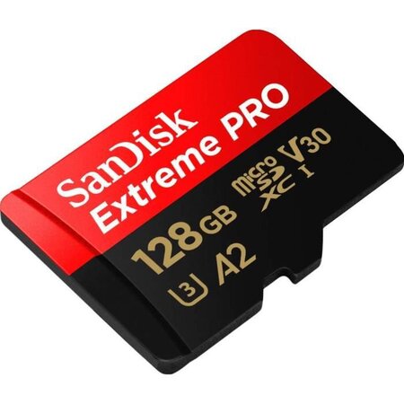 SanDisk Extreme Pro - micro SD Carte mémoire flash 128Go micro SDXC Class  10 UHS-I U3 V30 170Mo/s A2 - La Poste