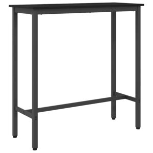 vidaXL table Chêne noir 100 x 40 x 100 5 cm Bois d'ingénierie et acier