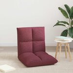 vidaXL Fauteuil de sol ajustable Bordeaux Tissu