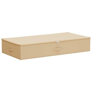 vidaXL Boîte de rangement Tissu intissé 100 x 50 x 18 cm 90 l Crème