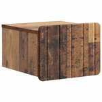 vidaXL Cabinet de chevet mural Bois ancien 33 x 34 5 x 24 cm